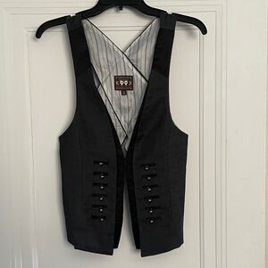 Heartloom Black Buttoned Vest